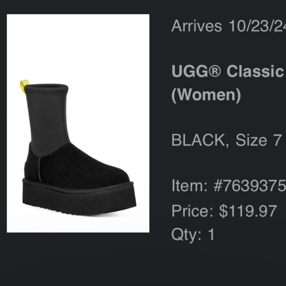 UGG classic dipper platform boot